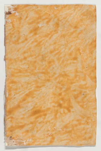 Yellow paste paper by anonymous, print, 1700-1800