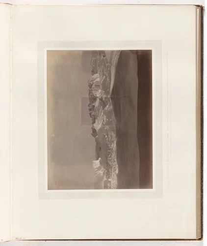 "View in the fiord of what may be termed a jam of icebergs" by George P. Critcherson, John L. Dunmore, William Bradford, photograph, 1869