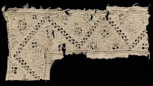 Needlepoint (Cutwork) Lace Border by Unknown, textile, 1500-1599