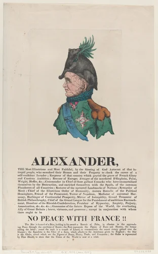 Alexander by Thomas Rowlandson, print, 1814