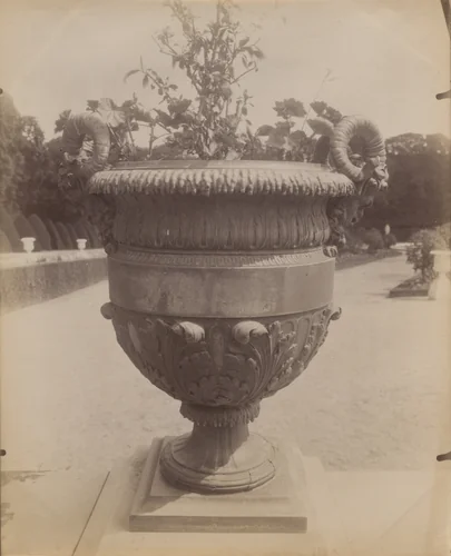 Versailles, vase par Ballin by Eugène Atget, photograph, 1905