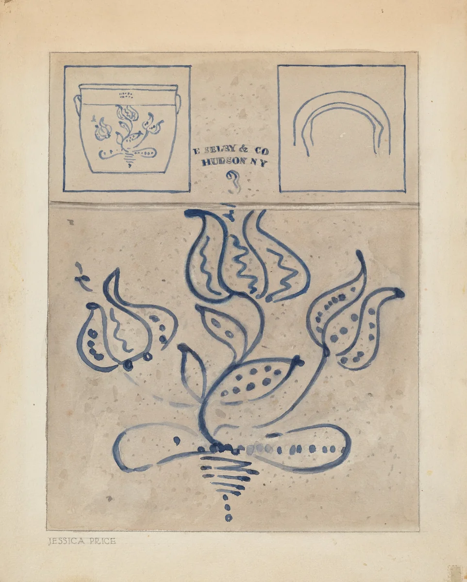 Crock by Jessica Price, index of american design, 1937