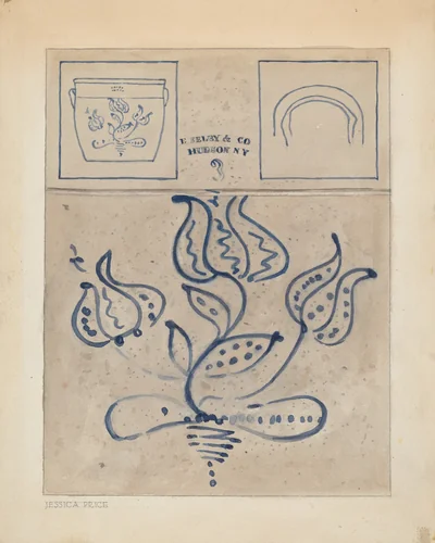 Crock by Jessica Price, index of american design, 1937