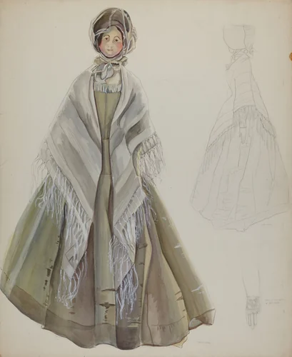 Quaker Doll by Gwyneth King, index of american design, 1935-1942