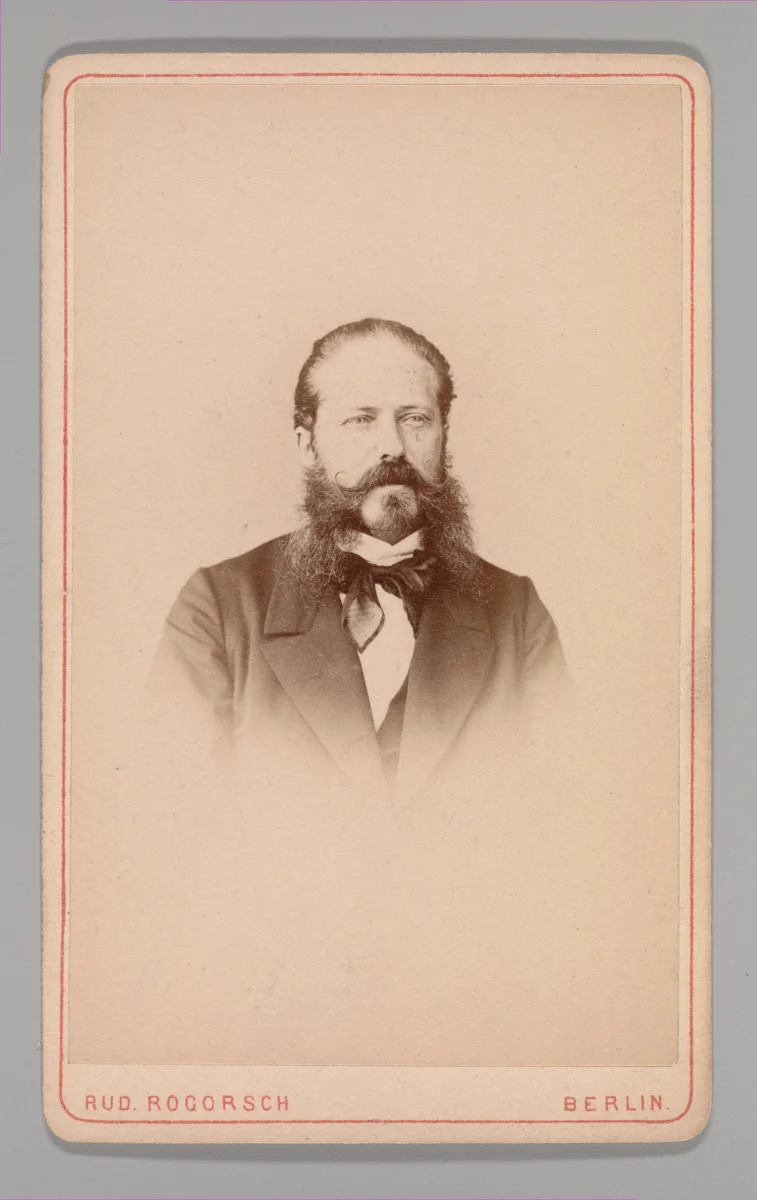 [Eduard Hildebrandt] by Rudolph Rogorsh, photograph, 1860-1869