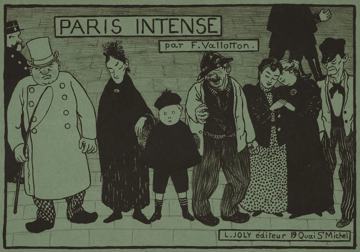 Album Cover for "Paris Intense" by Félix Vallotton, print, 1894