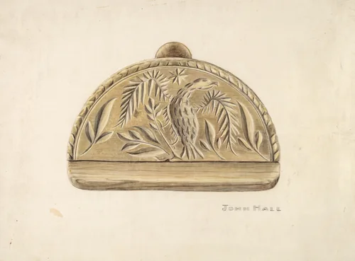 Butter Mold by John Hall, index of american design, 1939
