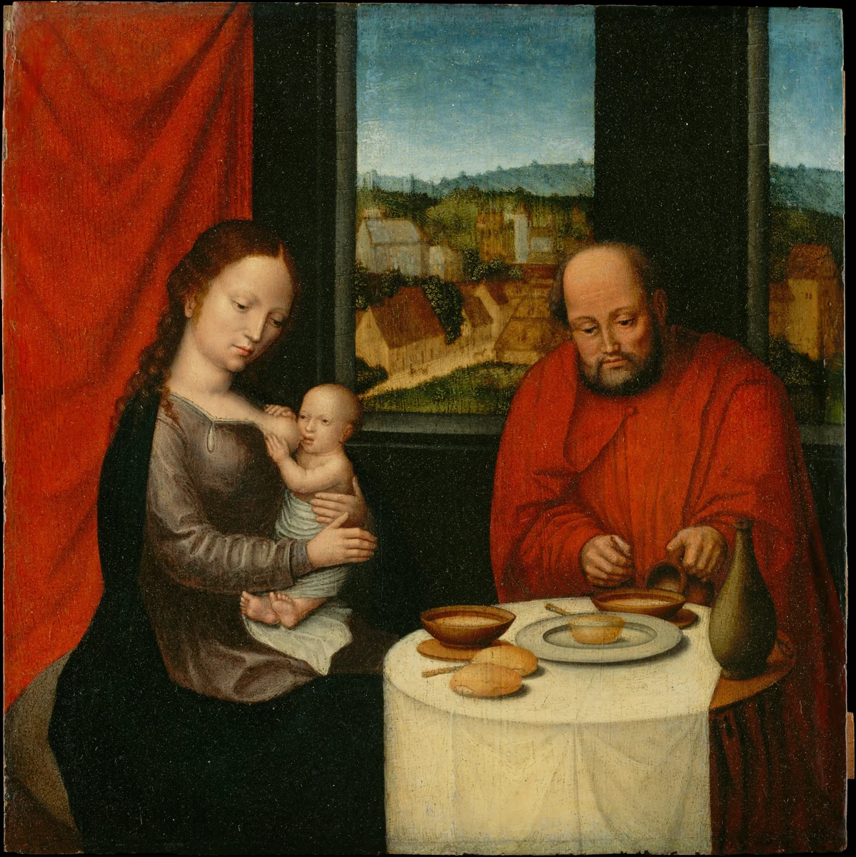 Virgin and Child with Saint Joseph by Netherlandish Painter, painting, 1550-1599