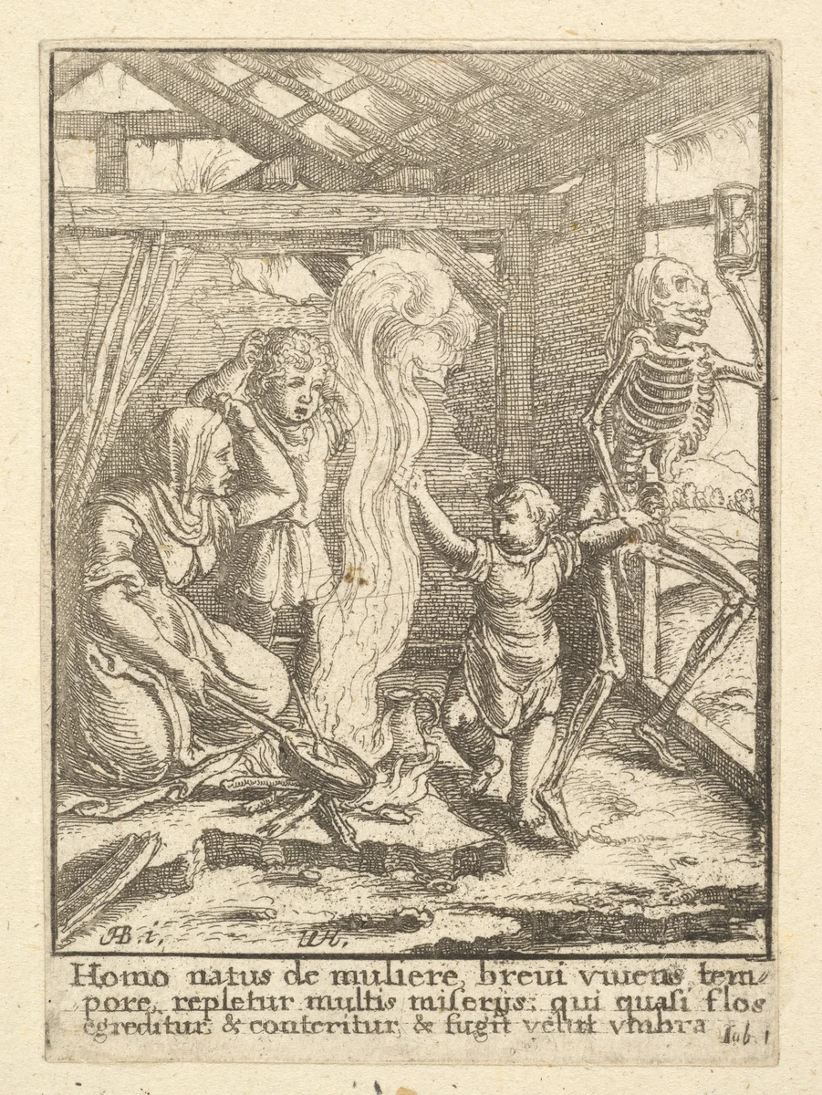 The Child, from the Dance of Death by Wenceslaus Hollar, print, 1651-1800