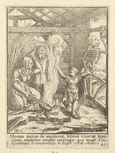 The Child, from the Dance of Death by Wenceslaus Hollar, print, 1651-1800