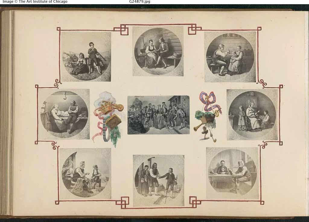 The Madame B Album by Marie-Blanche Hennelle Fournier, photograph, 1870-1879