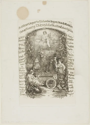 Frontispiece for the Revue Fantaisiste by Rodolphe Bresdin, print, 1861
