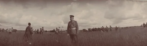 Empress Alexandra Feodorovna, Emperor Nicholas II and Count Benckendorff, Ropsha by Unidentified Photographer, photograph, 1907