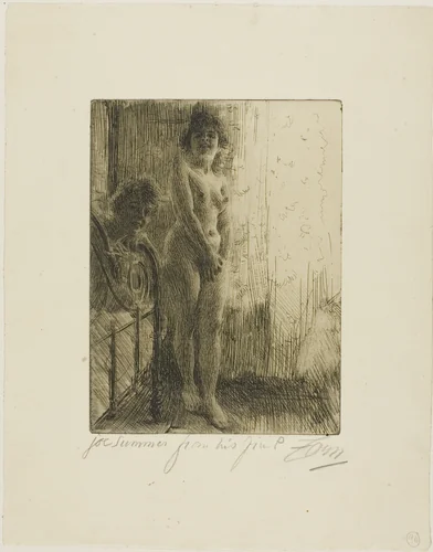 A Dark Corner by Anders Zorn, print, 1903