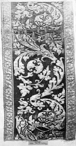 Border by Italy, textile, 1601-1700