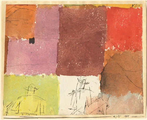 Composition with Figures by Paul Klee, drawing, 1915
