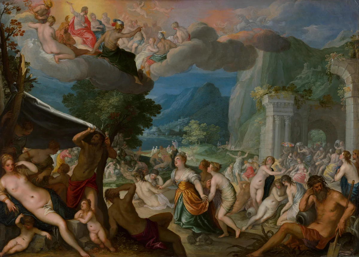 The Fall of Phaeton by Hans Rottenhammer, painting, 1604