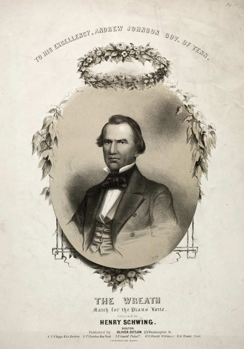 The Wreath - Sheet Music Cover by Winslow Homer, print, 1853-1860