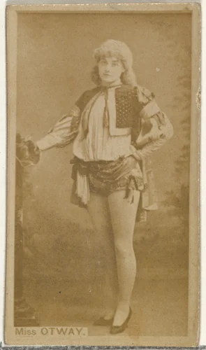 Miss Otway, from the Actors and Actresses series (N145-8) issued by Duke Sons & Co. to promote Duke Cigarettes by W. Duke, Sons & Co., photograph, 1890-1895