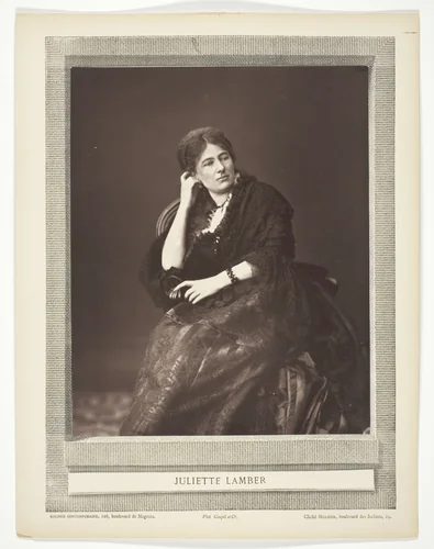 Juliette Lamber by Ferdinand J Mulnier, photograph, 1871-1877