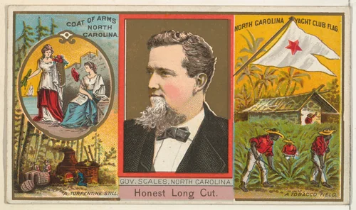 Governor Scales, North Carolina, from "Governors, Arms, Etc." series (N133-1), issued by Duke Sons & Co. by W. Duke, Sons & Co., print, 1885-1892