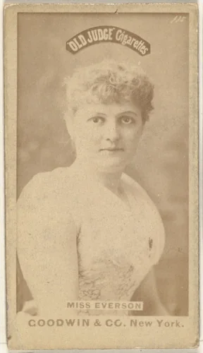 Miss Everson, from the Actors and Actresses series (N171) for Old Judge Cigarettes by Goodwin & Company, photograph, 1886-1890