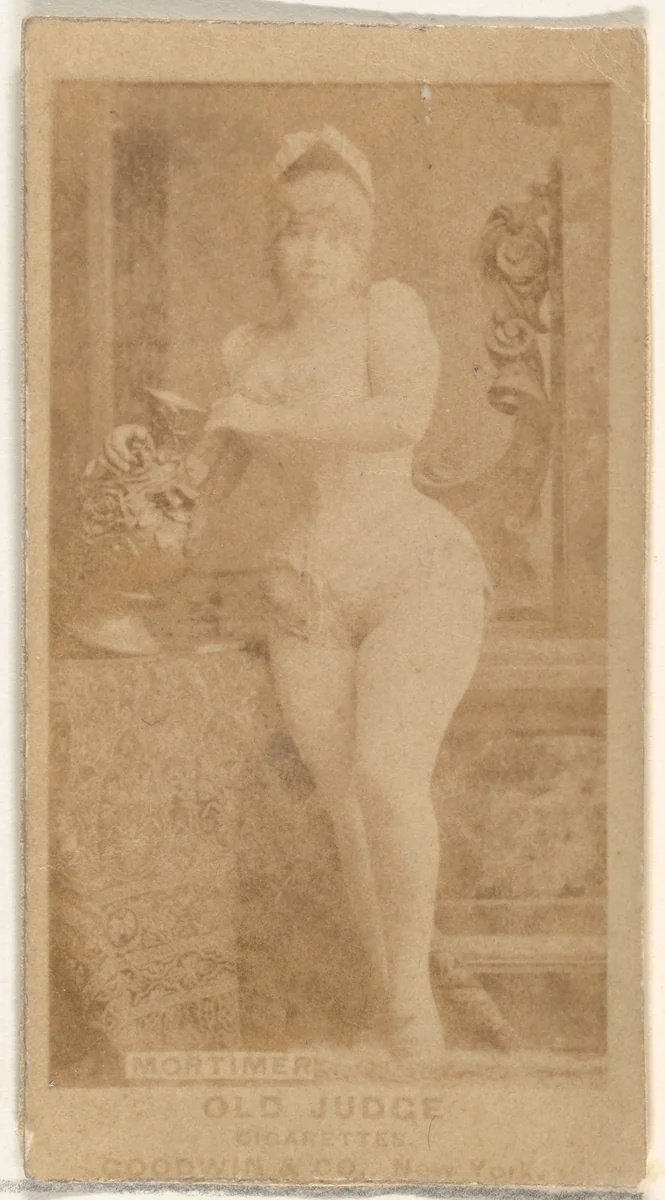 Mortimer, from the Actors and Actresses series (N171) for Old Judge Cigarettes by Goodwin & Company, photograph, 1886-1890