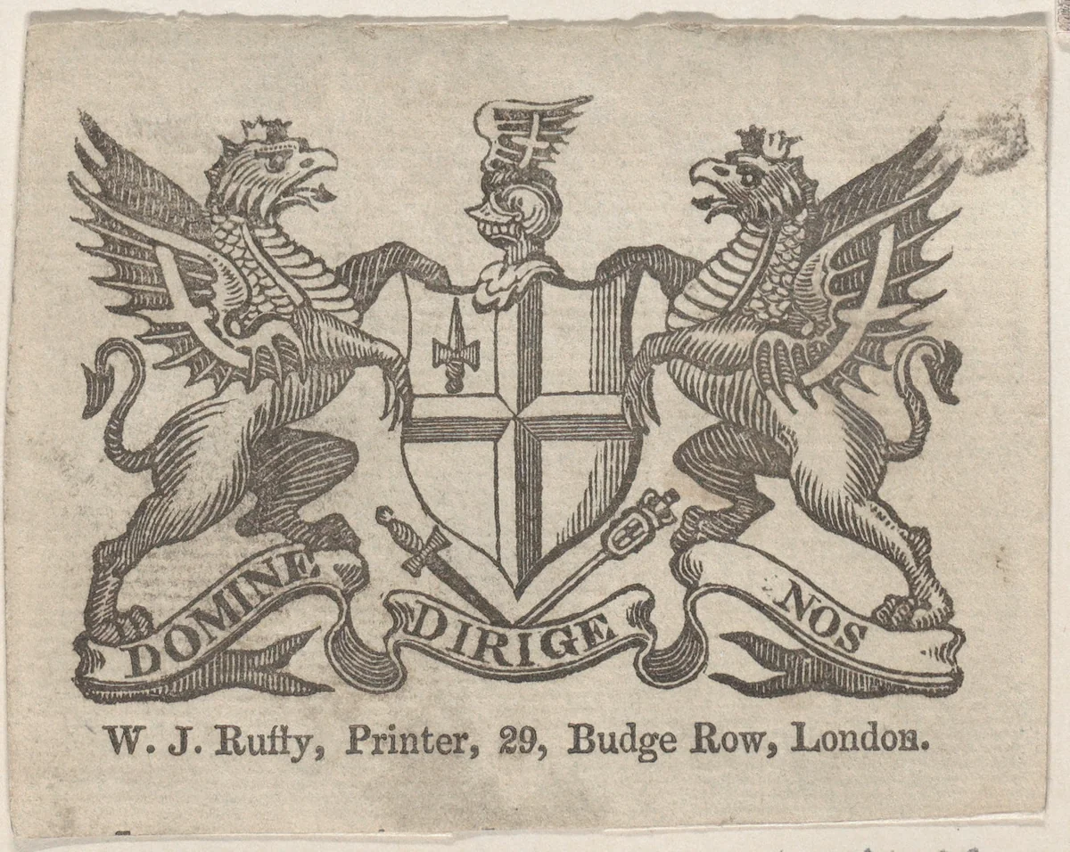 Trade Card for Jones and Barriff, Engravers and Printers by anonymous, print, 1800-1900