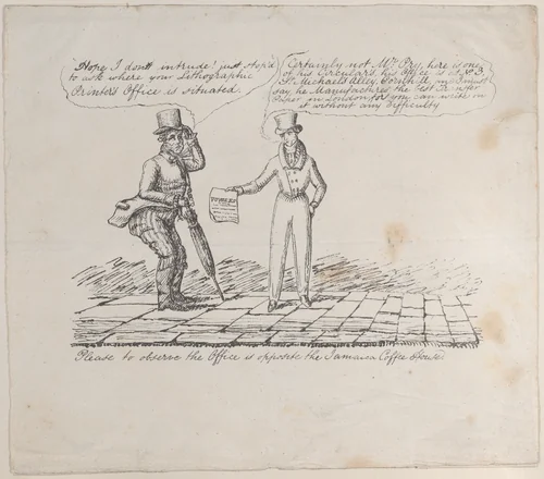 Trade Card for Vowles Lithographic Printer's Office, Printer by anonymous, print, 1800-1900