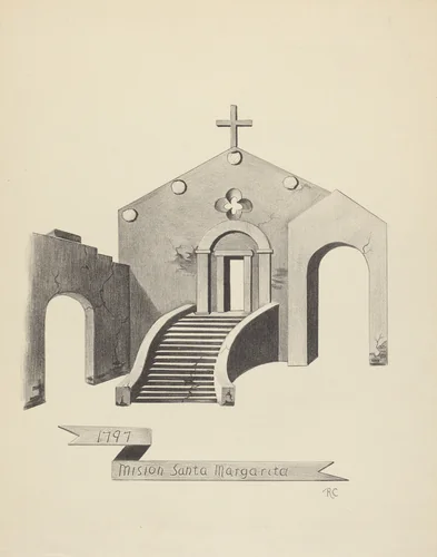 Mision Santa Margarita by James Jones, index of american design, 1935-1942