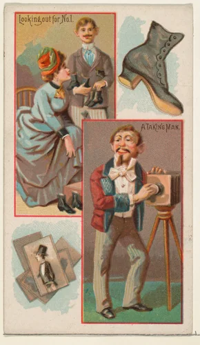 Looking Out For Number 1 / A Taking Man, from the Jokes series (N118) issued by Duke Sons & Co. to promote Honest Long Cut Tobacco by W. Duke, Sons & Co., print, 1890-1893
