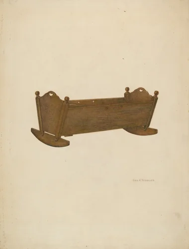 Cradle by George V Vezolles, index of american design, 1935-1942