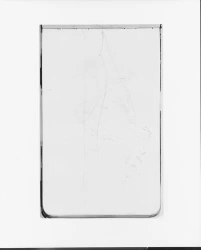 Sketches of Two Trees and a Mountain (from Sketchbook) by Albert Bierstadt, artwork, 1890