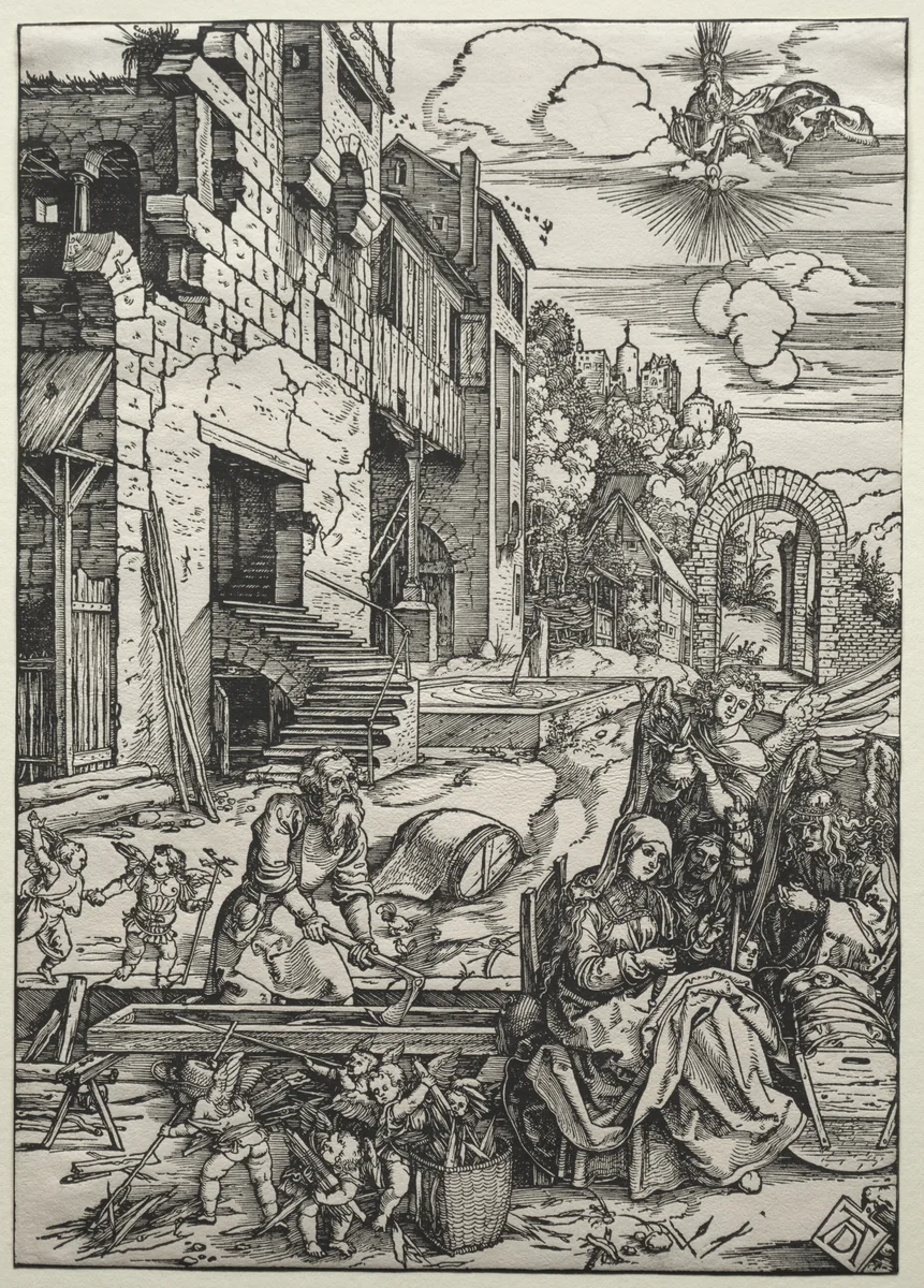 The Repose in Egypt by Albrecht Dürer, print, 1501-1502