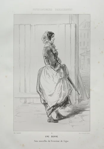 Une Bonne by Paul Gavarni, print, 1824-1866