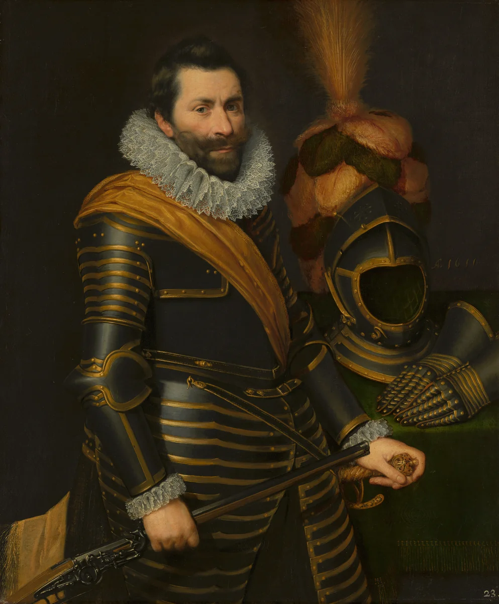 Portrait of an Officer by Jan Anthonisz. van Ravesteyn, painting, 1611