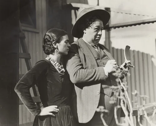 "A Mexican Artist Records his First Impressions of San Francisco" by Times Wide World Photos, photograph, 1930