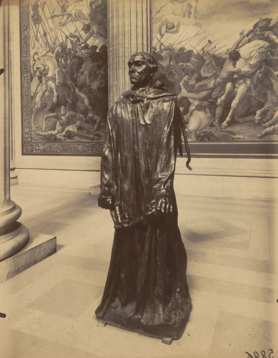 Panthéon. Statue par Rodin by Eugène Atget, photograph, 1912
