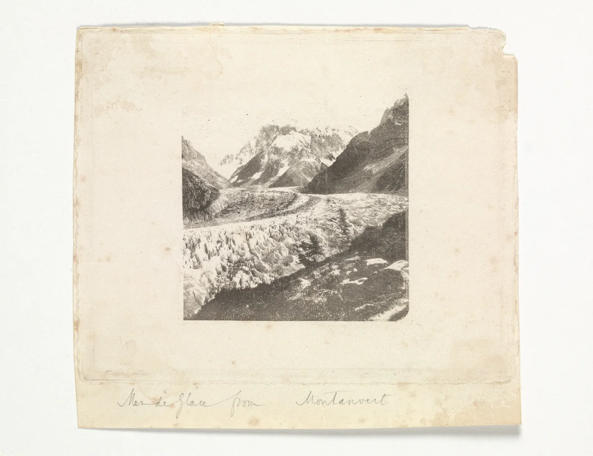 Mer de Glace from Montanvert by William Henry Fox Talbot, photograph, 1852
