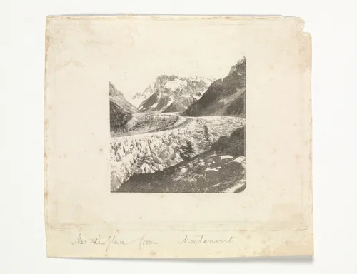 Mer de Glace from Montanvert by William Henry Fox Talbot, photograph, 1852