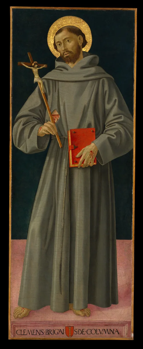 Saint Francis of Assisi by Antoniazzo Romano, painting, 1480-1481