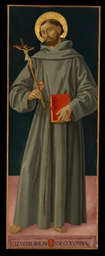 Saint Francis of Assisi by Antoniazzo Romano, painting, 1480-1481