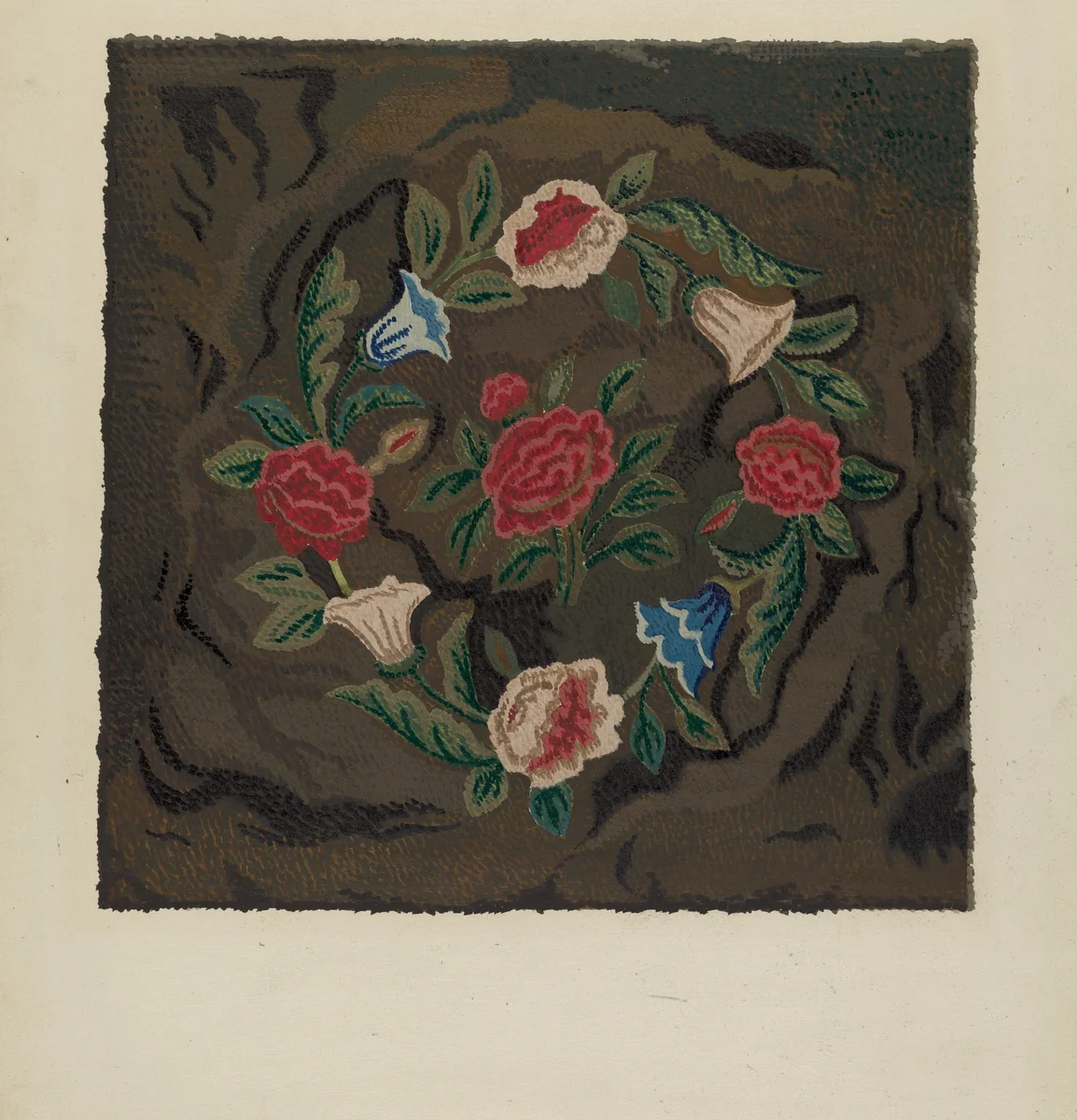 Hooked Rug by Jules Lefevere, index of american design, 1936