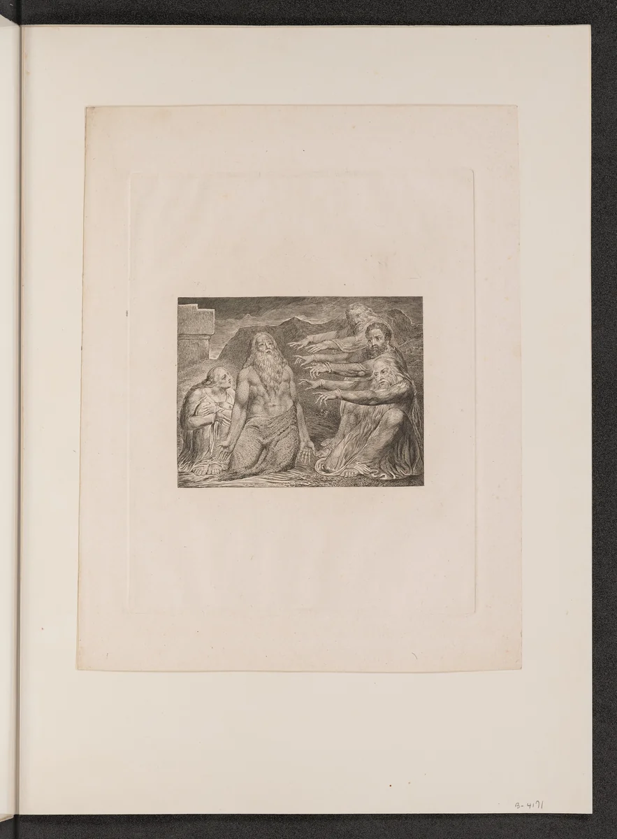Job Rebuked by His Friends by William Blake, portfolio, 1825