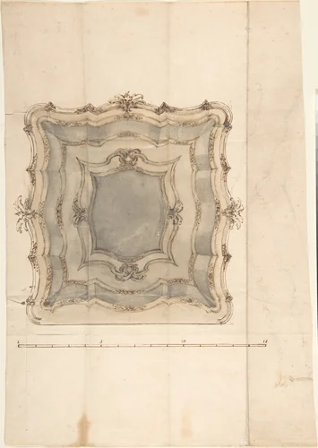 Design for a Frame by anonymous, drawing, 1800-1900