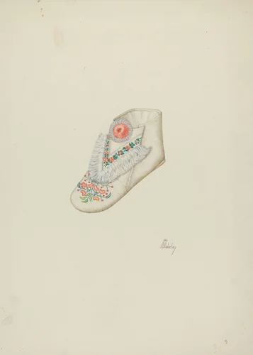 Baby's Shoe by Hal Blakeley, index of american design, 1940