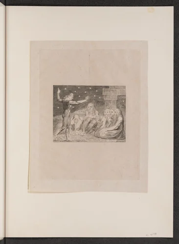 The Wrath of Elihu by William Blake, portfolio, 1825