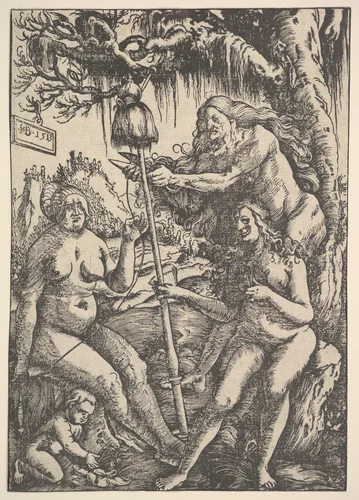 The Three Fates: Lachesis, Atropos and Klotho by Hans Baldung, print, 1513