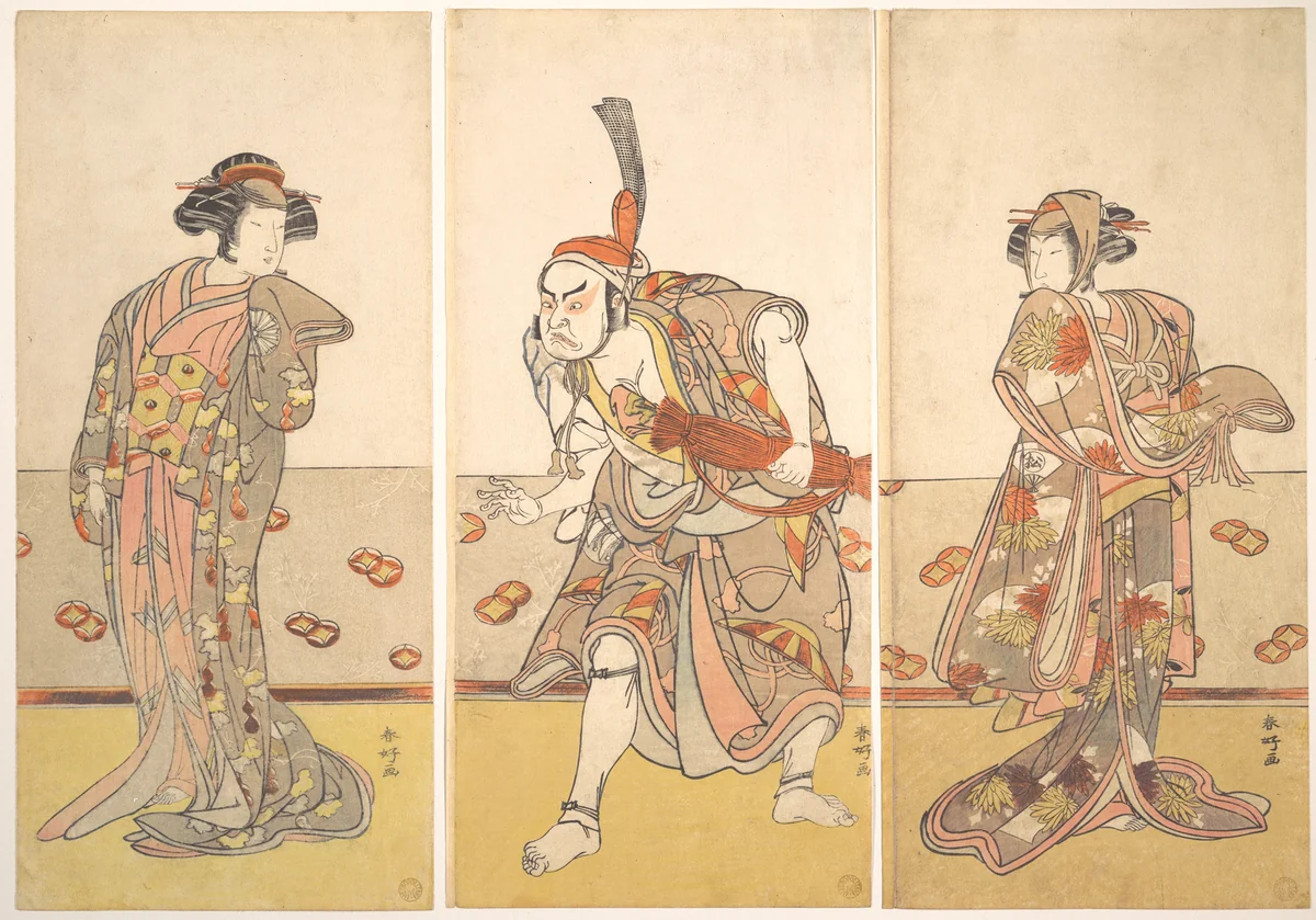 The Actor Nakamura Tomijuro as a Stately Woman by Katsukawa Shunkō (勝川春好), print, 1775-1795