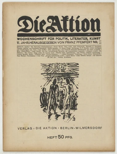 Die Aktion, vol. 6, no. 45/46 by Erich Gehre, periodical, 1916